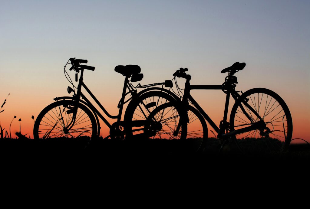 bicis+atardecer